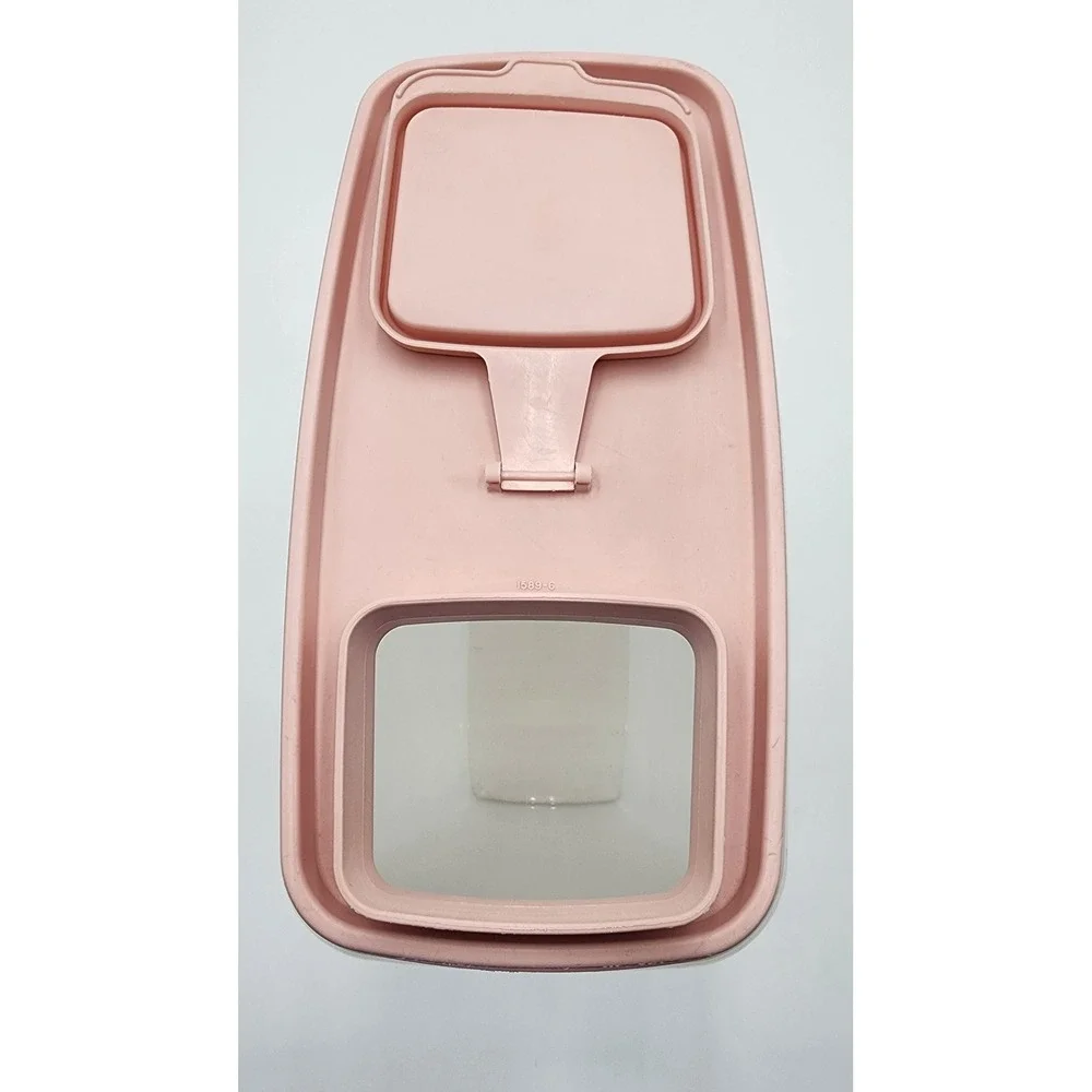 Tupperware Modular Mates Cereal Keeper Store N Pour Pink Lid 1588 1589 1590